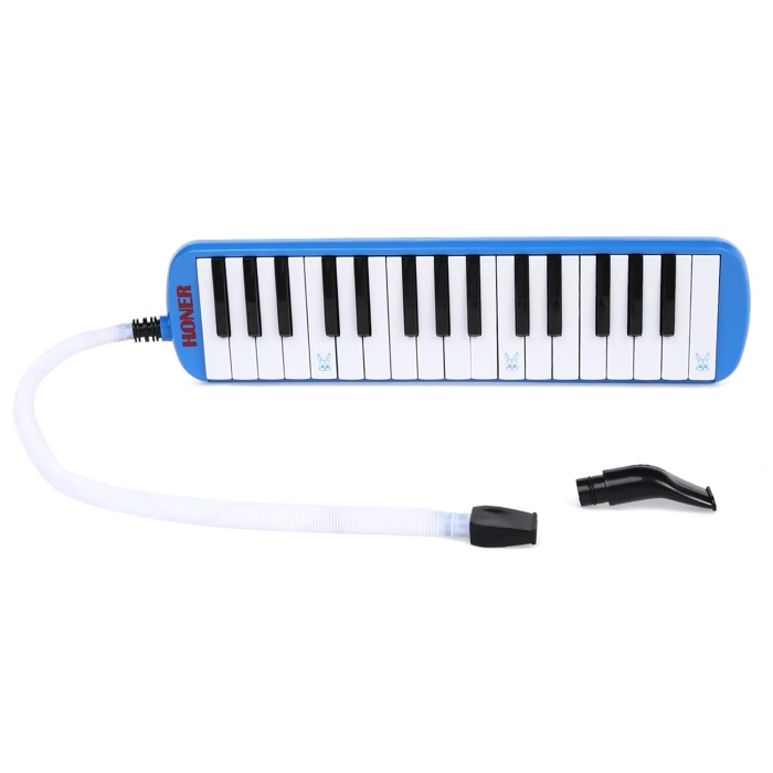 Honer ME-32BL 32 Tuşlu Melodika (Mavi) | Hassas Üfleme Mekanizması Net Ses Çıkışı Uzatma Hortumu ve Ağızlık Dahil