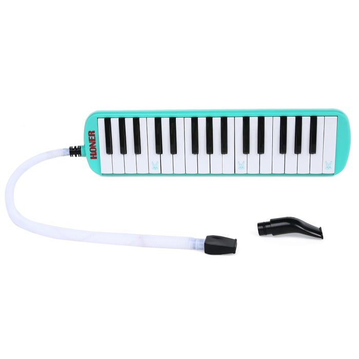 Honer ME-32GR 32 Tuşlu Melodika (Yeşil) | Ergonomik Tutuş Bandı Okul Koroları İçin Parlak ve Net Ses Karakteri