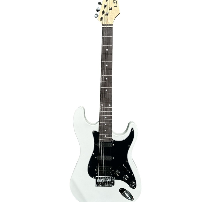 Lilya ST309-SSH/W Elektro Gitar - Beyaz (Eğitim - SSH Strat) | 1 Humbucker - 2 Single Manyetik, Parlak Beyaz Bitiş, Stabil Akort Mekanizması | Ölçü: 4/4 Tam Boy (Standart Yetişkin)