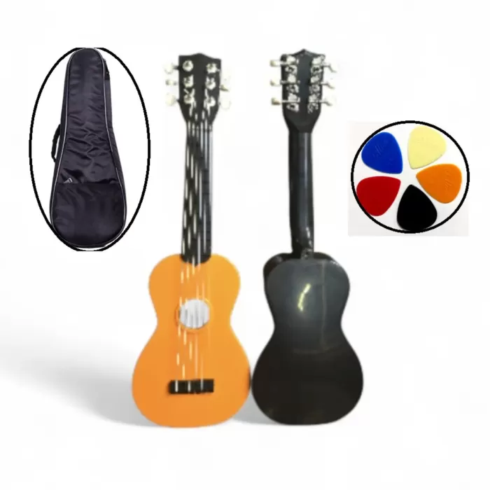 U202 - 6 Telli Çocuk Gitarı (Turuncu)