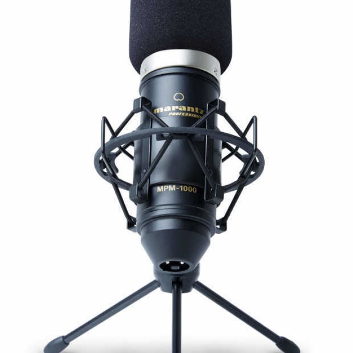 Marantz 077-000010 MPM-1000 Condenser Kayıt Mikrofonu | Stüdyo Kalitesinde Hassas Diyafram Podcast ve Vokal Kayıtları İçin Kristal Netliğinde Ses Aktarımı
