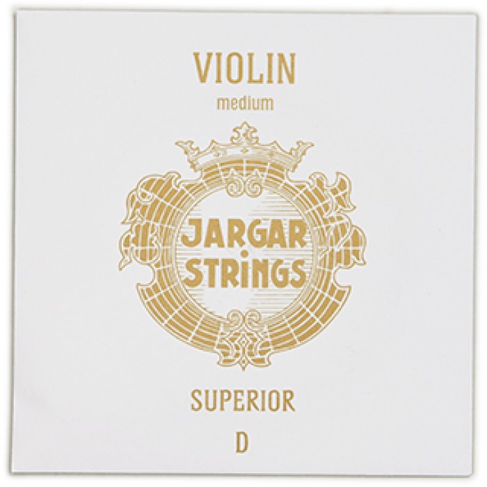 Jargar 630851 Superior Keman Re (D) Teli | Gümüş Sarım Orta Tansiyon Sıcak ve Kadifemsi Keman Tonları İçin En Üst Sınıf Seçim