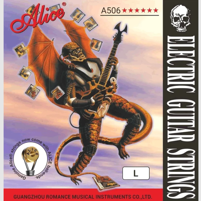 Alice A506-L Elektro Gitar Teli (10-46 Light) | Nikel Kaplama Çelik Paslanmaya Karşı Dayanıklı Rock ve Blues İçin İdeal Tonlar
