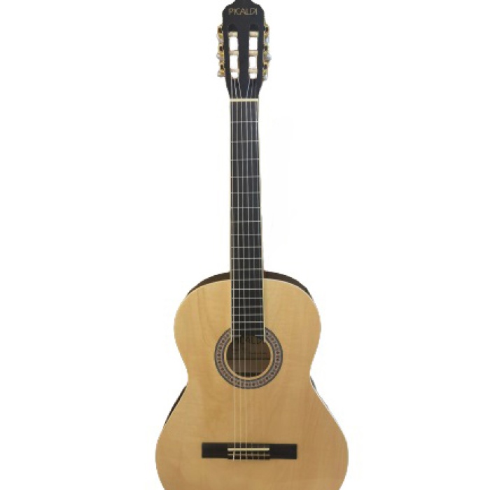 Picaldi AC40 Naturel Klasik Gitar (4/4) | Tam Boy Başlangıç Gitarı Ihlamur Ağacı Kapak ve Yeni Başlayanlar İçin Rahat Sap Yapısı