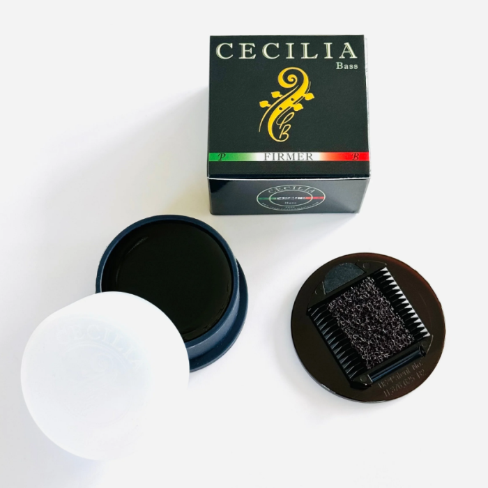 Cecilia CBF Kontrabas Reçinesi - Firmer Formula (Profesyonel - Yüksek Tutuş) | Sertleştirilmiş Özel Formül, Atak Seslerde Netlik ve Arşe Kontrolü | Uyum: Kontrabas Yayları İçin (Özel Yayıcı Aparat Dahil)