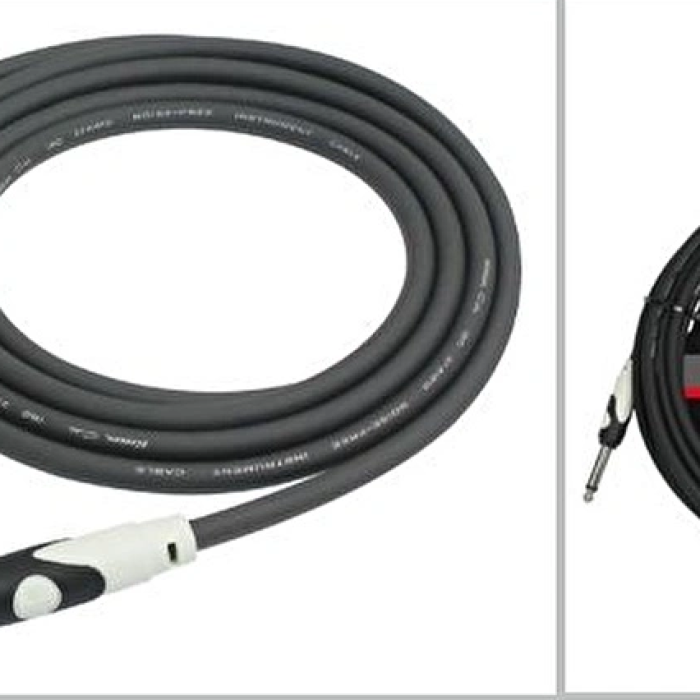Kırlın LGI-201-3M-BK Siyah Enstrüman Kablosu (3 Metre) | Standart Profesyonel Tercih Düşük Kayıplı Sinyal Yolu ve Ekonomik Fiyat