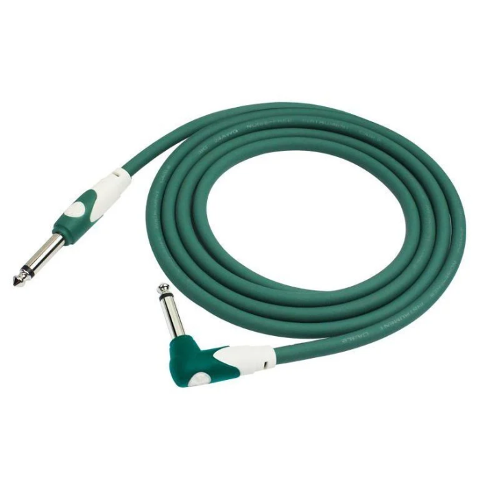 Kırlın LGI-202-3M-GR Yeşil L Uçlu Kablo (3 Metre) | Pastel Yeşil Tasarım Profesyonel Lehimleme Teknolojisi ve Parazitsiz Ses
