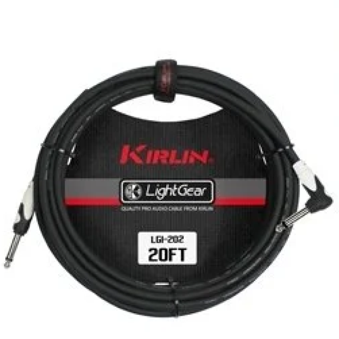 Kırlın LGI-202-6M-BK Siyah L Uçlu Kablo (6 Metre) | Uzun Mesafe Bağlantılar İçin İdeal Düşük Sinyal Kaybı ve Dayanıklı Şasi