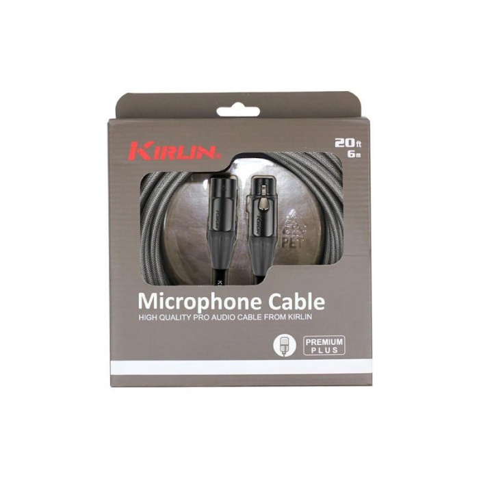 Kırlın MWB-220-BEG-3M-BM Mikrofon Kablosu (3 Metre) | Dokuma Kılıf Teknolojisi ile Karışmayan Yapı ve Profesyonel Ses Kalitesi
