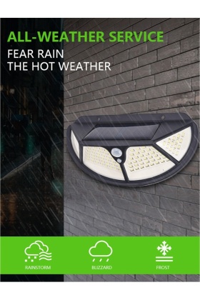 Fonksiyonel Sensörlü 102 Ledli Solar Bahçe Lambası