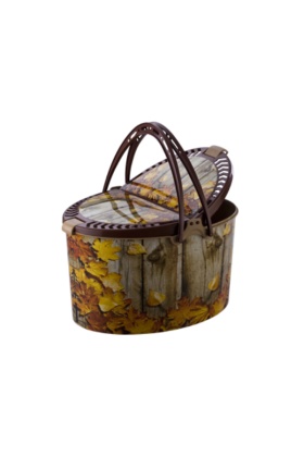 Desenli Piknik Sepeti