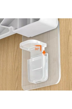 Yapışkanlı Raf Tutucu Seti 4 Adet