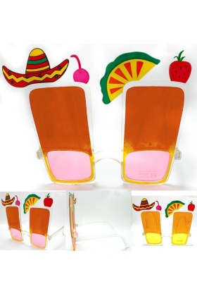 Sombrero Hawaii Fiesta Meyve Figürlü Gözlük