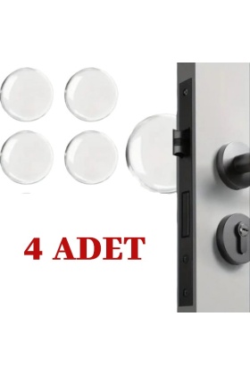 Şeffaf Silikon Mobilya ve Kapı Durdurucu Darbe Pedi 4lü Set