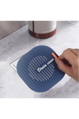 Süzgeçli Lavabo Gider Koruyucu Mat Gri