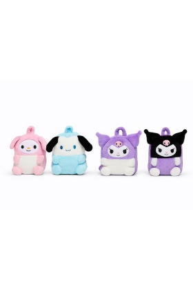 Peluş Kuromi My Melody ve Cinnamoroll Sırt Çantası
