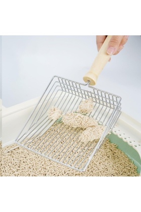 Ahşap Saplı Metal Kum Temizleme Küreği