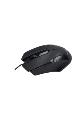 Siyah Mat Desenli USB Kablolu 3D Optik Mouse