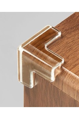 8li Set Silikon Şeffaf Masa Kenarı Koruma Aparatı