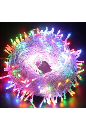 3m 20 LED  RGB - 2 Kademeli Şeffaf Kablo