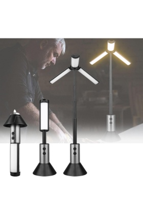 Teleskopik Şarj Edilebilir Çadır Kamp Işığı