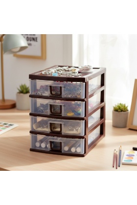 Mini 4 Çekmeceli Komidin Organizer