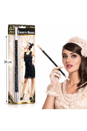 Siyah Payetli Sigara Tutacağı