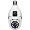 Çift Lensli Duy Girişli Kablosuz Ampul Kamera