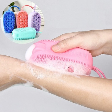 Süngerli Silikon Banyo Kesesi