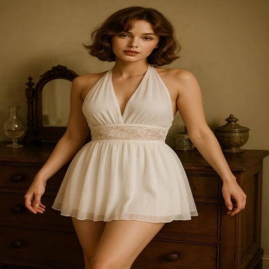 Venlisa Dantel Detaylı Transparan Babydoll V2403