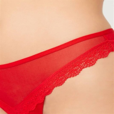 Venlisa Tül ve Dantel Detaylı Kadın Tanga V6103