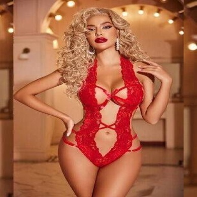 Venlisa Dantelli Derin Dekolteli Seksi Body V2906