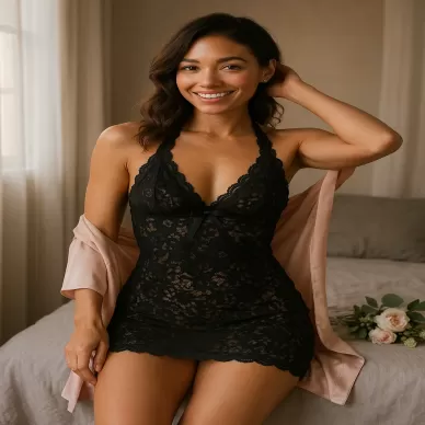 Venlisa Seksi Dantel İşlemeli Mini Gecelik V2409