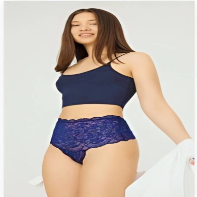 Venlisa Çapraz Bantlı Dantelli Yüksek Bel Tanga V6102