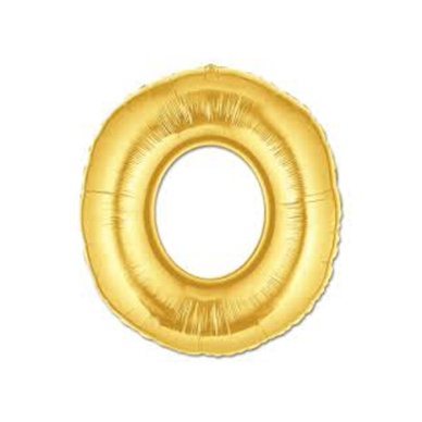 Altın Sarısı Folyo O Harfi Balon 1 Metre