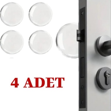 Şeffaf Silikon Mobilya ve Kapı Durdurucu Darbe Pedi 4lü Set