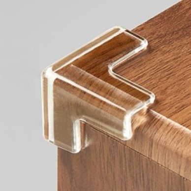 8li Set Silikon Şeffaf Masa Kenarı Koruma Aparatı