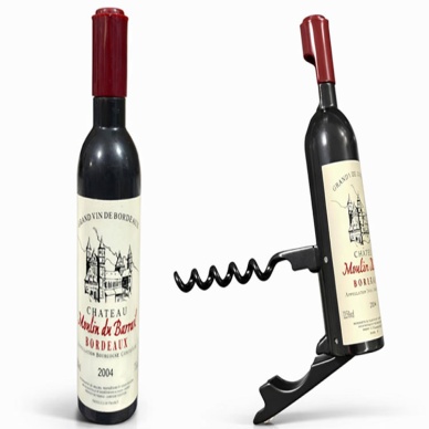 Şişe Tasarımlı Paslanmaz Çelik Tirbuşon Açacak