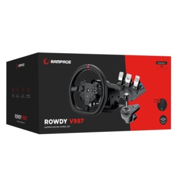 Rampage ROWDY V997 Gaming Oyuncu Pedallı /Vitesli /Direksiyon Seti