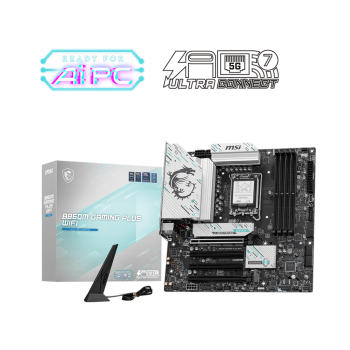 MSI B860M GAMING PLUS WIFI SOKET 1851 DDR5 8600MHZ(OC) 3xM.2 1x TB4 HDMI DISPLAY 5G LAN WIFI 7 mATX