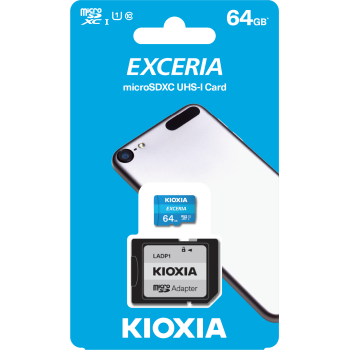 64GB MICRO SDHC C10 100MB/s KIOXIA LMEX1L064GG2