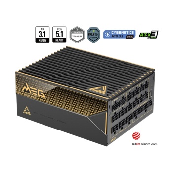 MSI MEG AI1600T PCIE5 1600W80+ TITANIUM FULMODULAR