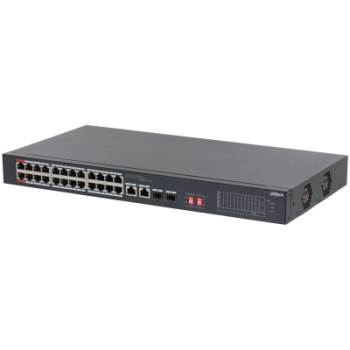 DAHUA S3226-24ET-240 24 PORT 24XFE-2XGE-2X1GE/SFP 240W POE SWİTCH