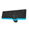 A4 TECH FG1010 Q 2.4 GHZ USB MAVİ KLAVYE+MOUSE KABLOSUZ SET