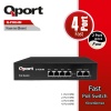 QPORT Q-POE4M 4 PORT 10/100 + 2 PORT 10/100 UPLINK POE SWITCH