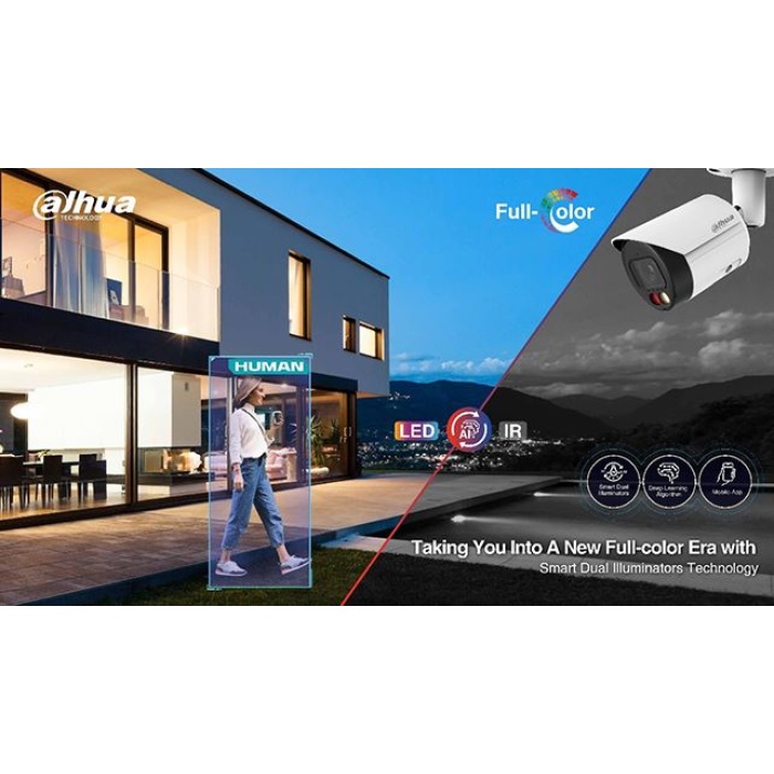 DAHUA HAC-T1A21-U-IL-A  2MP 2.8MM 4İN1 SESLİ FULLCOLOR HDCVI DOME KAMERA (AKILLI IŞIK)