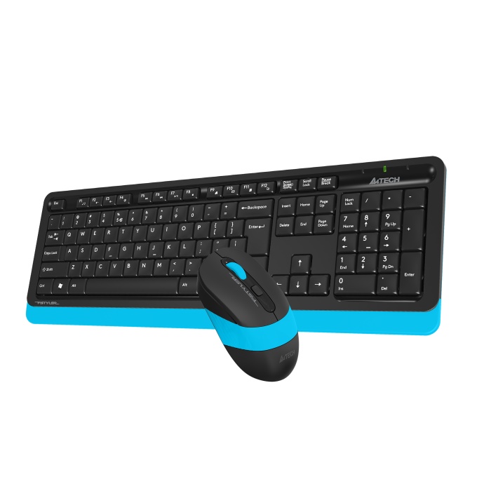 A4 TECH FG1010 Q 2.4 GHZ USB MAVİ KLAVYE+MOUSE KABLOSUZ SET