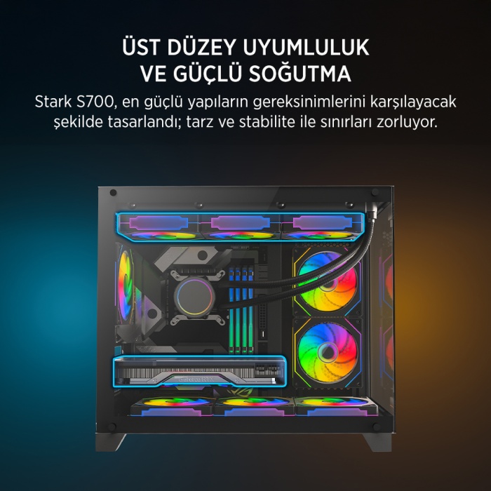 JAMES DONKEY STARK S700 750W SIYAH GAMING KASA