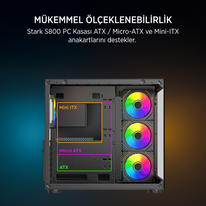 JAMES DONKEY STARK S800 4X ARGB GAMING KASA 650W