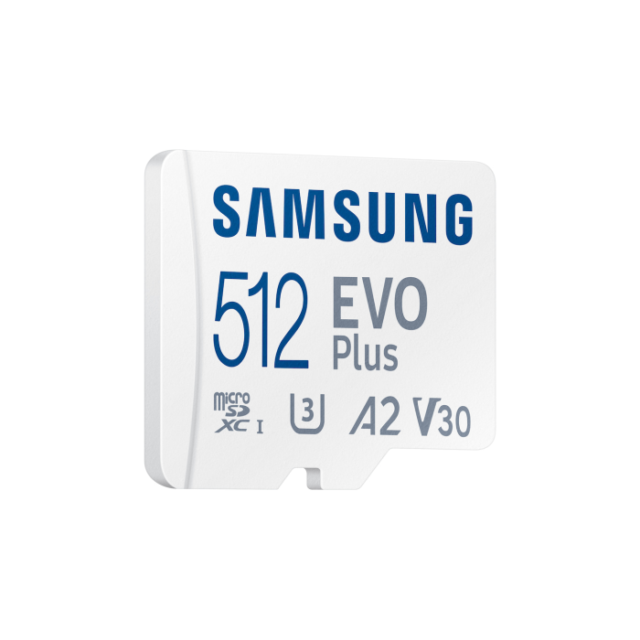 512GB SAMSUNG EVO PLUS MICROSDXC UHS-I U3 V30 A2 160MB/s MB-MC512SA/TR